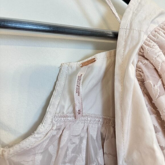 FREE PEOPLE Sunrise To Sunset Top in Champagne Dream Size Medium - Picture 4 of 13